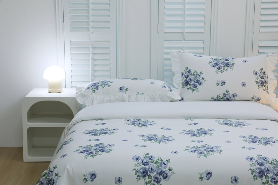 Premium Organic Cotton Charming Blue Rose