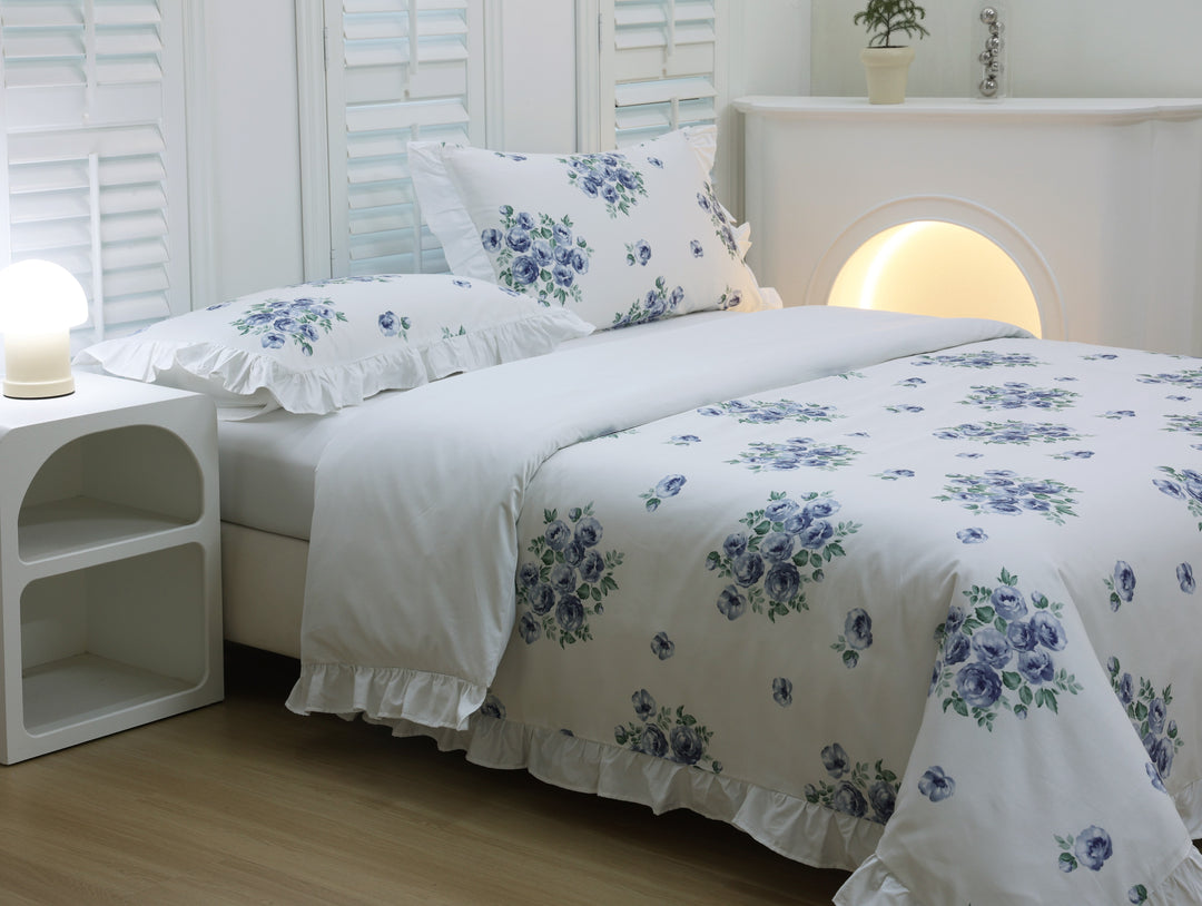 Premium Organic Cotton Charming Blue Rose