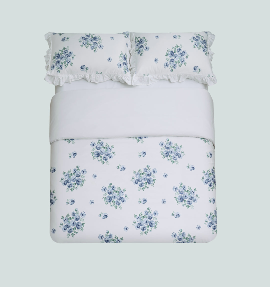 Premium Organic Cotton Charming Blue Rose