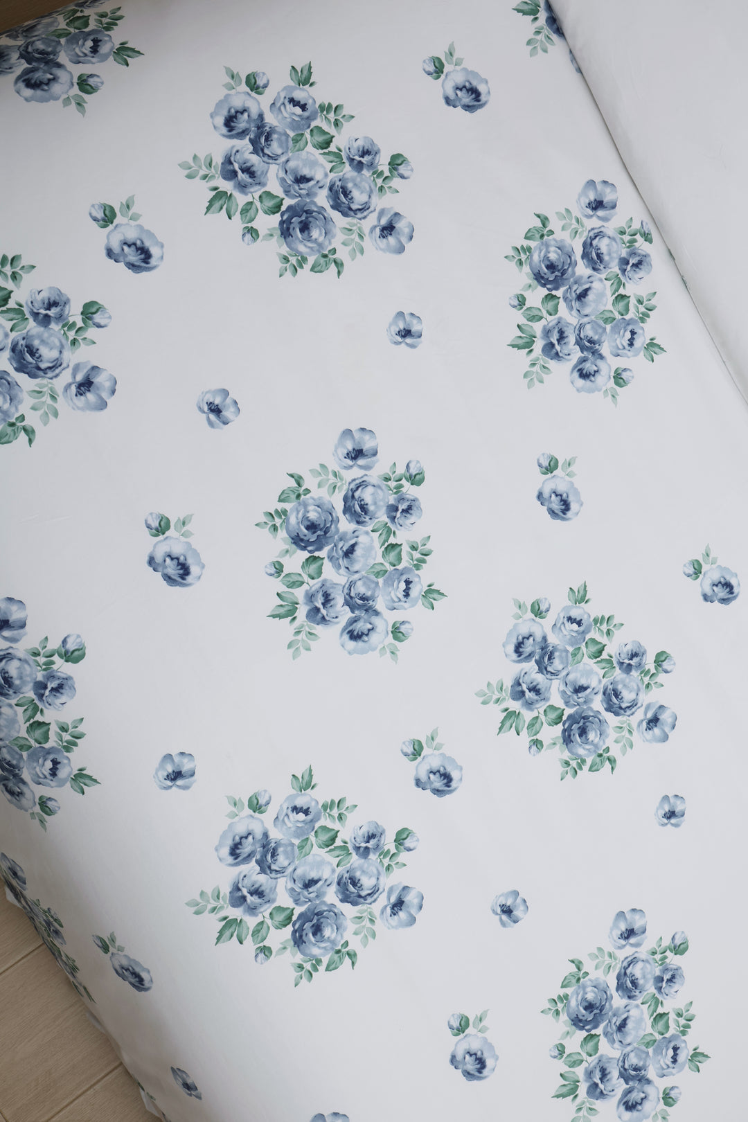 Premium Organic Cotton Charming Blue Rose