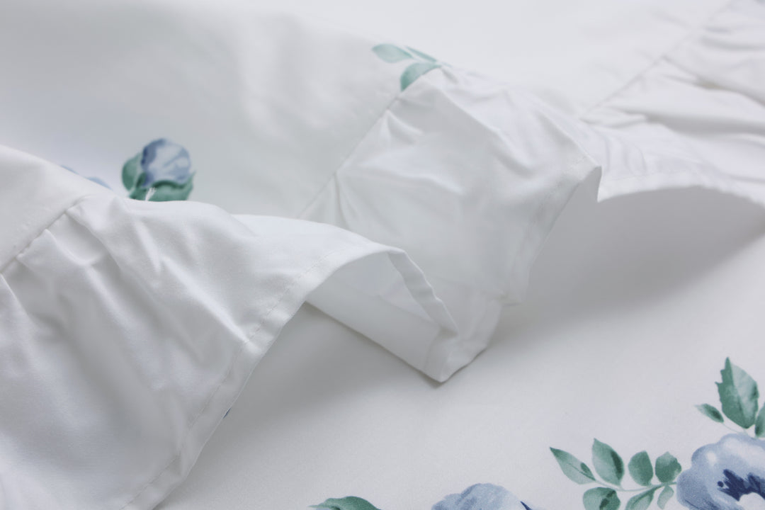 Premium Organic Cotton Charming Blue Rose