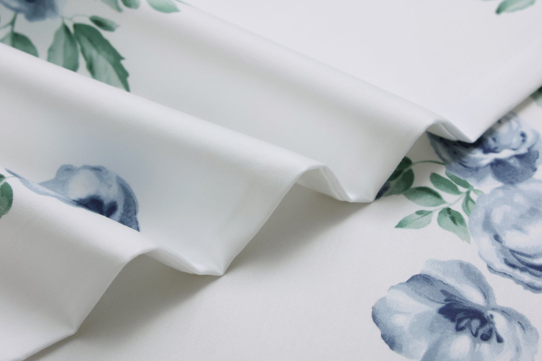 Premium Organic Cotton Charming Blue Rose