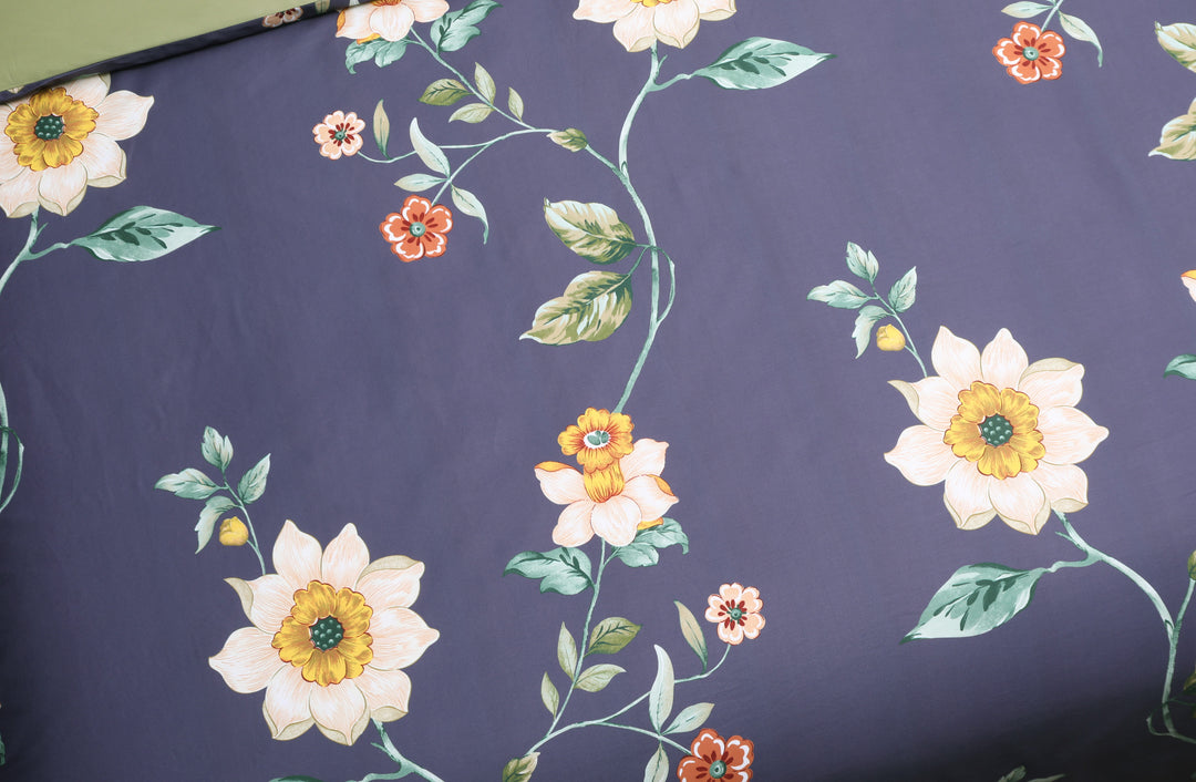 Premium Organic Cotton Deep Blue Night-Blooming Jasmine
