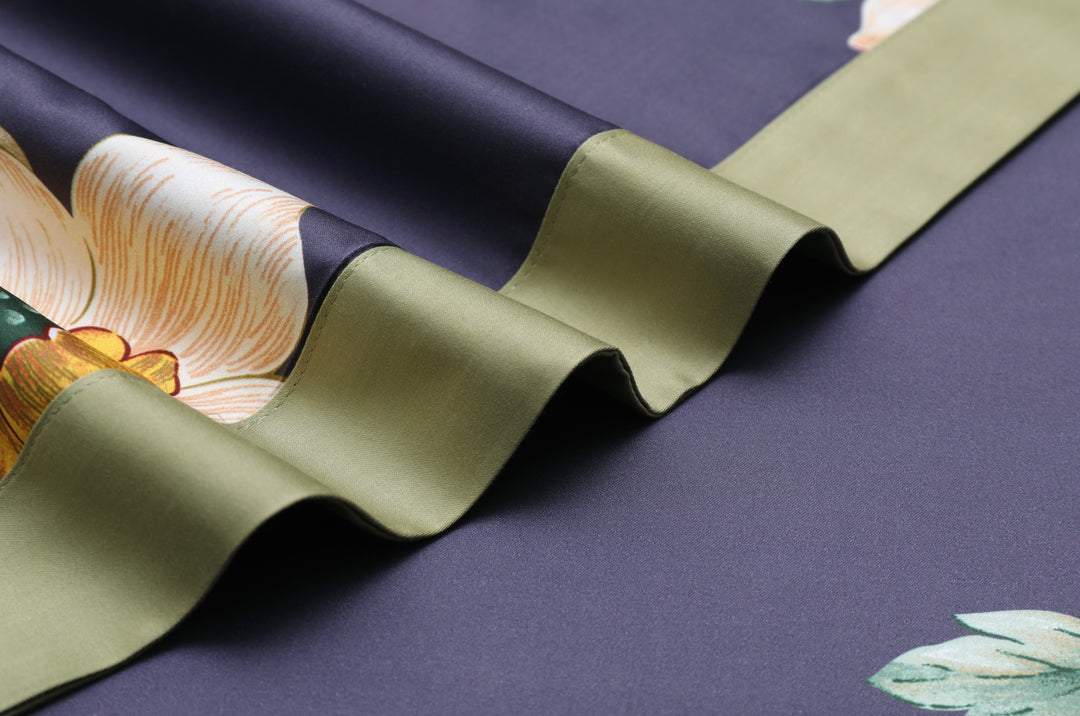 Premium Organic Cotton Deep Blue Night-Blooming Jasmine